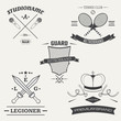 Set of vintage retro logos. Vector illustration
