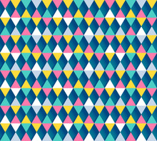 Argyle Seamless Pattern, Four Color Options. Vector Illustration.
