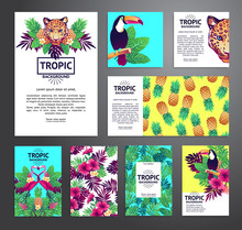 Tropical Printable Set.