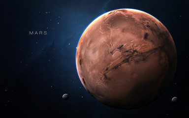 Wall Mural - mars - high resolution 3d images presents planets of the solar system. this image elements furnished