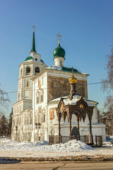 Fototapete - Church of the Savior Holy Face. Irkutsk. Russia.