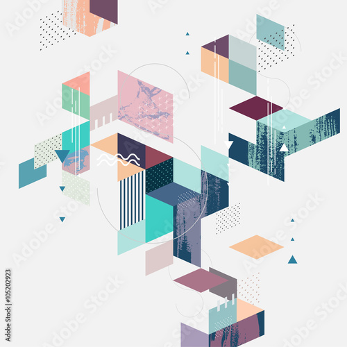 Tapeta ścienna Streszczenie nowoczesne geometryczne tło