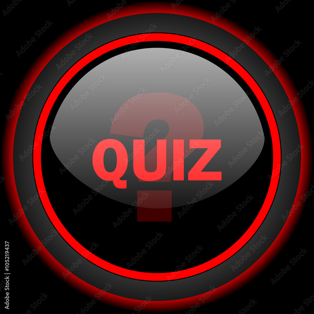 quiz black and red glossy internet icon on black background Stock  Illustration | Adobe Stock, image size:1000x1000