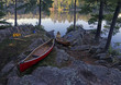 © Chris Hill - Canoes on the shore of a lake in Algonquin Provincial Park, Ontario, Canada..