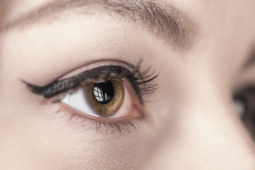 Canvas Print - makeup eyes closeup