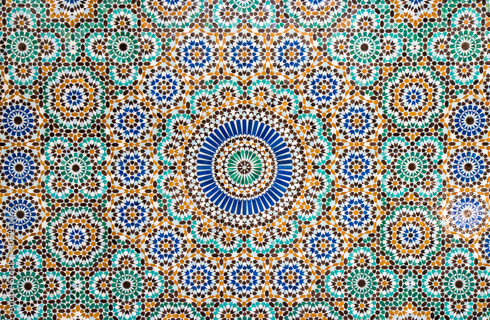 moroccan vintage tile background Stock Photo | Adobe Stock