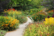 Flower Garden With Winding Path