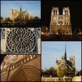 Fototapeta Paryż - Notre Dame Cathedral, Paris, France - photo collage