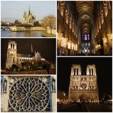 Fototapeta Fototapety Paryż - Notre Dame Cathedral, Paris, France - photo collage