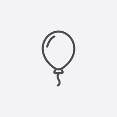 balloon outline, thin, flat, digital icon
