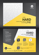 Brochure Flyer template design. Geometric pattern. Vector illustration of geometry graphic design.