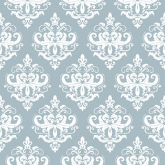 Fotoroleta damask seamless pattern background.