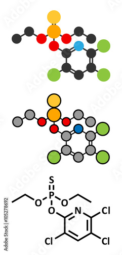 Plakat na zamówienie Model cząsteczki pierwiastka chemicznego na białym tle