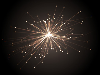 Wall Mural - astrophysics concept. scientific research. particles collision in hadron collider illustration.