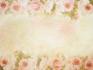 Wall Mural - pink rose soft style