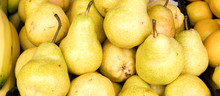 Background Of Ripe Juicy Pears For Your Design