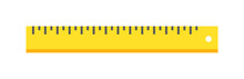Ruler Tool Flat Icon Vector Illustration On White Background.