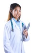 © WavebreakmediaMicro - Asian doctor holding clipboard