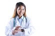 © WavebreakmediaMicro - Asian doctor using her smart watch