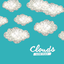 Clouds Low Poly Design 