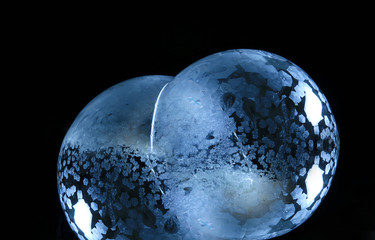 soap bubble frozen