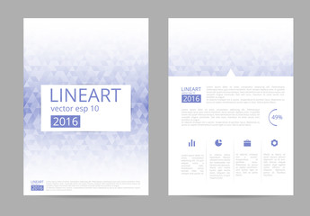 Wall Mural - Vector business brochure design template. Layout brochure.