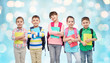 © Syda Productions - happy children with school bags and notebooks