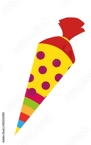 Bunte Schultute Zuckertute Zur Einschulung Vektor Buy This Stock Vector And Explore Similar Vectors At Adobe Stock Adobe Stock