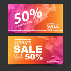 Wall Mural - summer sale vector