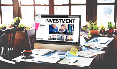 Wall Mural - invest investment profit revenue economy concept