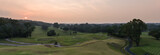 Fototapeta  - Sunset at golf course