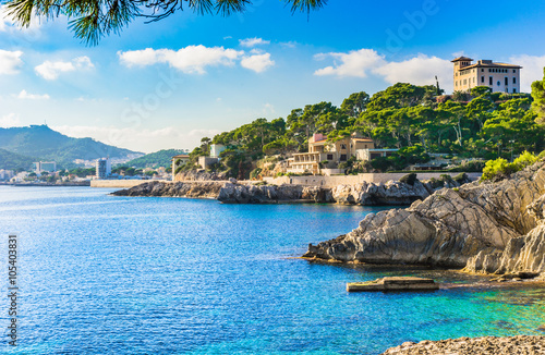 Fotografie, Obraz Seaside Cala Ratjada Mallorca ve Španělsku