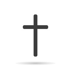 Cross Christian Symbol blac. Vector illustration. Eps 10