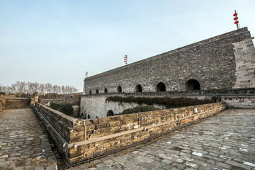 Wall Mural - ancient city wall, zhonghua gate, Nanjing, China