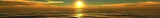 Fototapeta Zachód słońca - ocean sunset, sunrise panorama of the sea, the light over the sea Banner