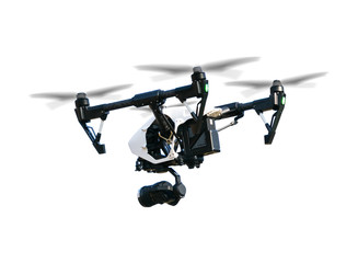 Wall Mural - drone isolated on white background