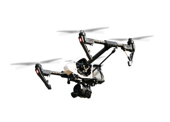 Wall Mural - drone isolated on white background
