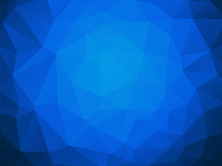 Wall Mural - low poly blue water texture background