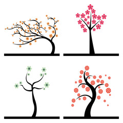 Sticker - Cute Abstract trees