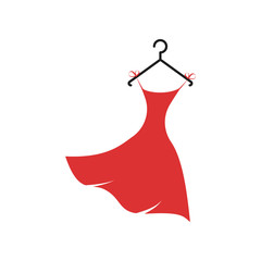 dress on a hanger