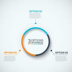 Aufkleber - Vector infographic design template.
