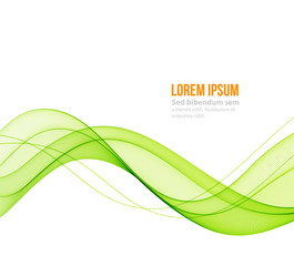 Wall Mural - abstract vector background, futuristic wavy
