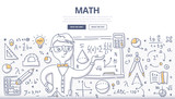 Fototapeta Mapy - Math Doodle Concept
