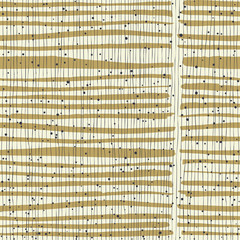 Aufkleber - Vertical lines and dots on bold golden stripes. Hand-drawn seaml