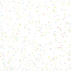 Aufkleber - Seamless chaotic colorful dots pattern. Abstract vector pattern