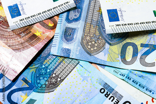 Cuadros en Lienzo background European Money