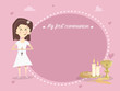 My first holy communion. Vector