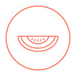 Melon line icon.