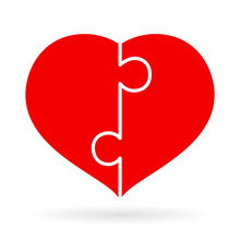 Puzzle Heart Icon