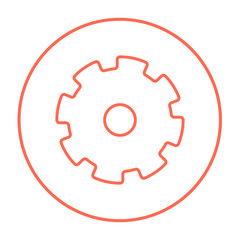 Poster - Gear line icon